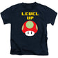 Level Up Mushroom, Classic 8 Bit Entertainment System Characters. Babies From The 80's.  - Kids T-Shirt