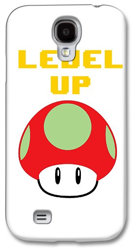 Level Up Mushroom, Classic 8 Bit Entertainment System Characters. Babies From The 80's.  - Phone Case