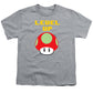 Level Up Mushroom, Classic 8 Bit Entertainment System Characters. Babies From The 80's.  - Youth T-Shirt