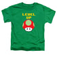 Level Up Mushroom, Classic 8 Bit Entertainment System Characters. Babies From The 80's.  - Toddler T-Shirt