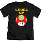 Level Up Mushroom, Classic 8 Bit Entertainment System Characters. Babies From The 80's.  - Kids T-Shirt