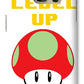 Level Up Mushroom, Classic 8 Bit Entertainment System Characters. Babies From The 80's.  - Phone Case