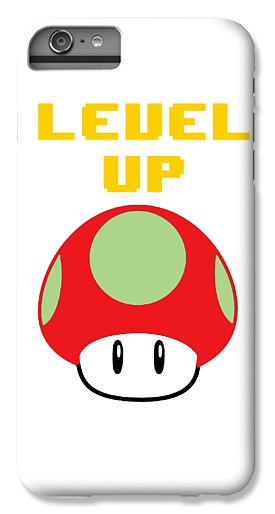 Level Up Mushroom, Classic 8 Bit Entertainment System Characters. Babies From The 80's.  - Phone Case