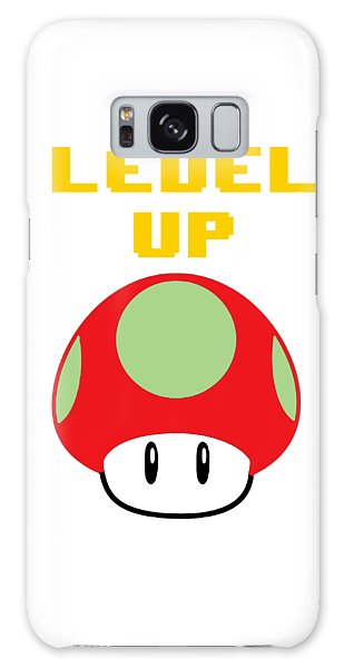 Level Up Mushroom, Classic 8 Bit Entertainment System Characters. Babies From The 80's.  - Phone Case