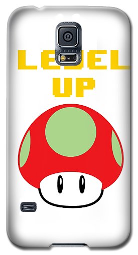 Level Up Mushroom, Classic 8 Bit Entertainment System Characters. Babies From The 80's.  - Phone Case