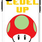 Level Up Mushroom, Classic 8 Bit Entertainment System Characters. Babies From The 80's.  - Phone Case