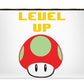 Level Up Mushroom, Classic 8 Bit Entertainment System Characters. Babies From The 80's.  - Carry-All Pouch