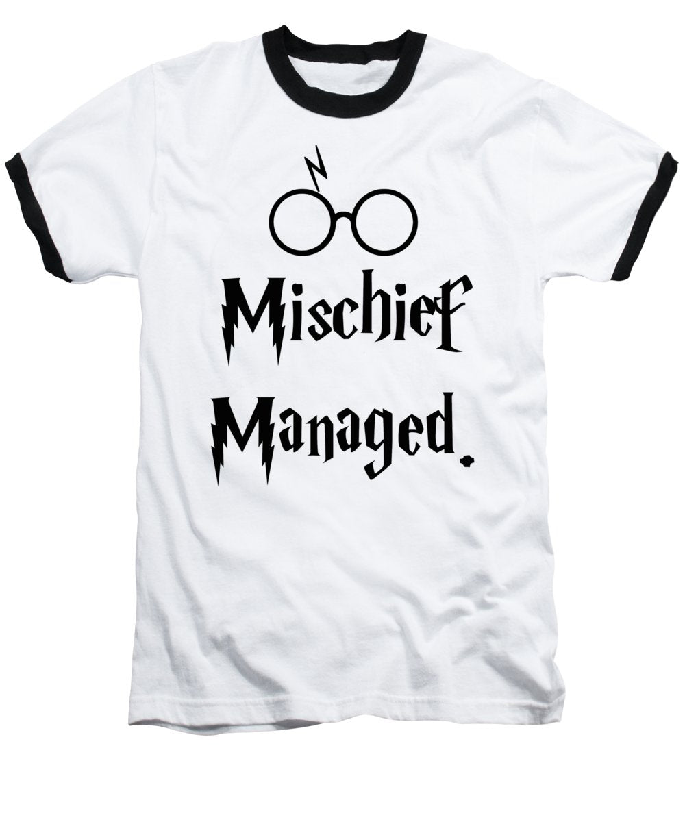 Mischief Managed With Potter Spectacles.  - Baseball T-Shirt